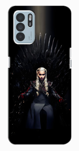 Чехол с картинкой "Дейнерис на троне" для Oppo Reno6 Z Чехол с картинкой "Дейнерис на троне" для Oppo Reno6 Z