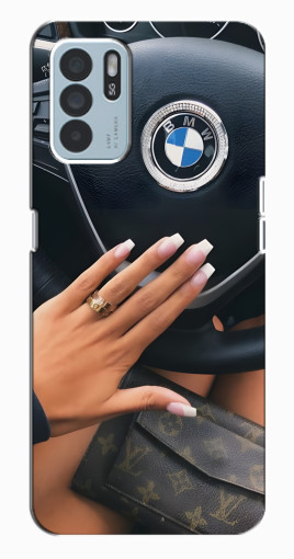 Чехол с печатью "Девушка в БМВ" для Oppo Reno6 Z Чехол с печатью "Девушка в БМВ" для Oppo Reno6 Z