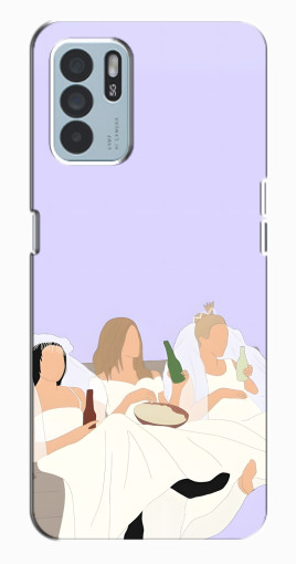 Чехол с печатью "Девушки Друзья" для Oppo Reno6 Z Чехол с печатью "Девушки Друзья" для Oppo Reno6 Z