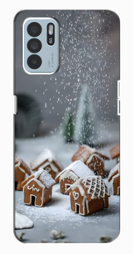 Чехол с печатью "Домики из пряников" для Oppo Reno6 Z Чехол с печатью "Домики из пряников" для Oppo Reno6 Z