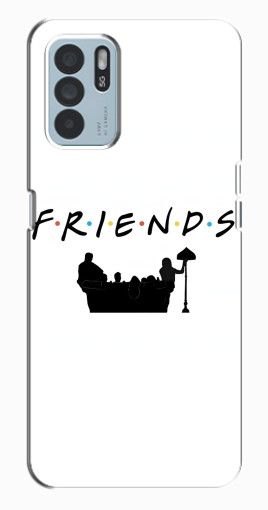 Чехол с печатью "Друзья на диване" для Oppo Reno6 Z Чехол с печатью "Друзья на диване" для Oppo Reno6 Z