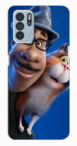 Чехол с принтом "Джо и кот" для Oppo Reno6 Z Чехол с принтом "Джо и кот" для Oppo Reno6 Z