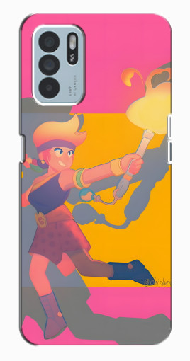 Силиконовый чехол с изображением "Эмбер бравл старс" для Oppo Reno6 Z Силиконовый чехол с изображением "Эмбер бравл старс" для Oppo Reno6 Z