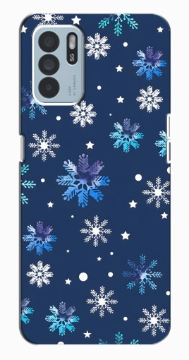 Чехол с принтом "Фон с снежинками" для Oppo Reno6 Z Чехол с принтом "Фон с снежинками" для Oppo Reno6 Z