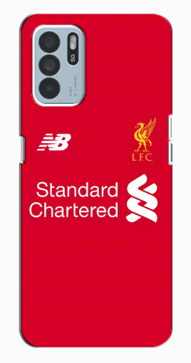 Чехол с картинкой "Форма Liverpool" для Oppo Reno6 Z