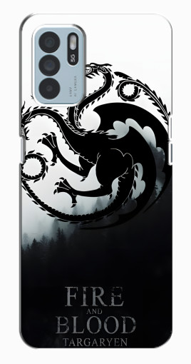 Чехол с картинкой "Герб Таргариенов" для Oppo Reno6 Z Чехол с картинкой "Герб Таргариенов" для Oppo Reno6 Z