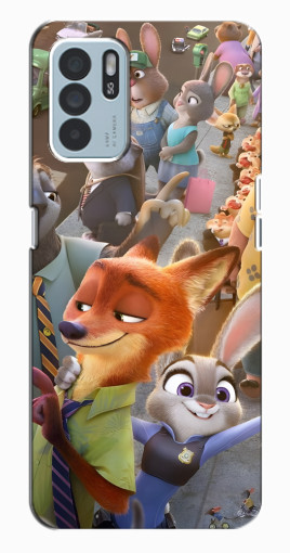 Чехол с печатью "Герои Зверополис" для Oppo Reno6 Z Чехол с печатью "Герои Зверополис" для Oppo Reno6 Z