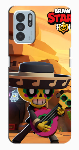 Силиконовый чехол с изображением "Гитарист Poco" для Oppo Reno6 Z Силиконовый чехол с изображением "Гитарист Poco" для Oppo Reno6 Z