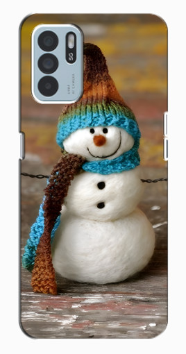 Чехол с картинкой "Игрушечный снеговик" для Oppo Reno6 Z Чехол с картинкой "Игрушечный снеговик" для Oppo Reno6 Z