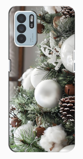 Чехол с картинкой "Игрушки на елке" для Oppo Reno6 Z Чехол с картинкой "Игрушки на елке" для Oppo Reno6 Z