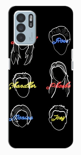 Чехол с картинкой "Имена Друзей" для Oppo Reno6 Z Чехол с картинкой "Имена Друзей" для Oppo Reno6 Z