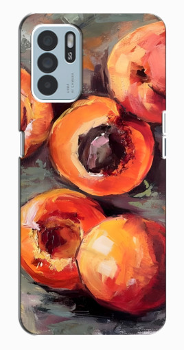 Чехол с печатью "Картина персики" для Oppo Reno6 Z Чехол с печатью "Картина персики" для Oppo Reno6 Z
