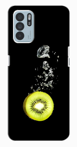 Чехол с картинкой "Киви на черном" для Oppo Reno6 Z Чехол с картинкой "Киви на черном" для Oppo Reno6 Z
