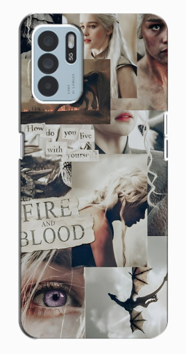 Чехол с принтом "Коллаж Дейнерис" для Oppo Reno6 Z Чехол с принтом "Коллаж Дейнерис" для Oppo Reno6 Z