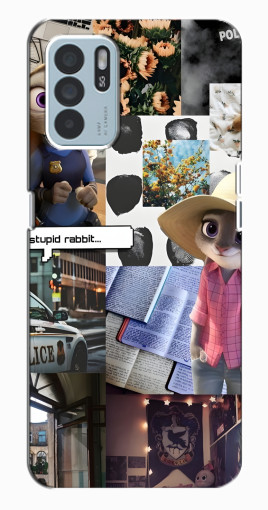 Чехол с принтом "Коллаж Джуди" для Oppo Reno6 Z Чехол с принтом "Коллаж Джуди" для Oppo Reno6 Z
