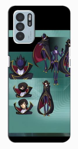 Силиконовый чехол с изображением "Коллаж Лелуш" для Oppo Reno6 Z Силиконовый чехол с изображением "Коллаж Лелуш" для Oppo Reno6 Z