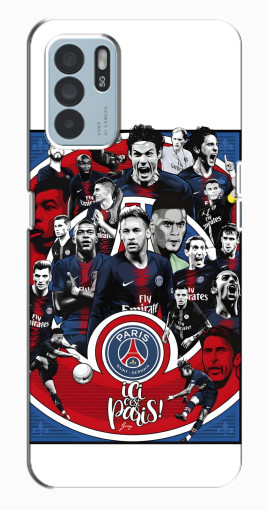 Силиконовый чехол с изображением "Команда PSG" для Oppo Reno6 Z Силиконовый чехол с изображением "Команда PSG" для Oppo Reno6 Z