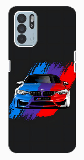 Силиконовый чехол с изображением "Красочный BMW" для Oppo Reno6 Z Силиконовый чехол с изображением "Красочный BMW" для Oppo Reno6 Z