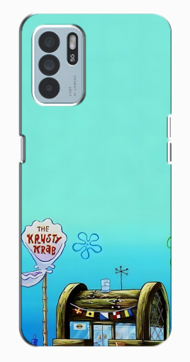 Силиконовый чехол с изображением "Krusty Krab" для Oppo Reno6 Z Силиконовый чехол с изображением "Krusty Krab" для Oppo Reno6 Z