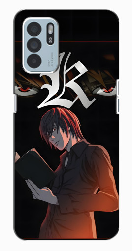 Силиконовый чехол с изображением "Лайт Ягами Death Note" для Oppo Reno6 Z Силиконовый чехол с изображением "Лайт Ягами Death Note" для Oppo Reno6 Z