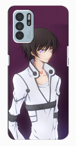 Чехол с картинкой "Лелуш в белом" для Oppo Reno6 Z Чехол с картинкой "Лелуш в белом" для Oppo Reno6 Z