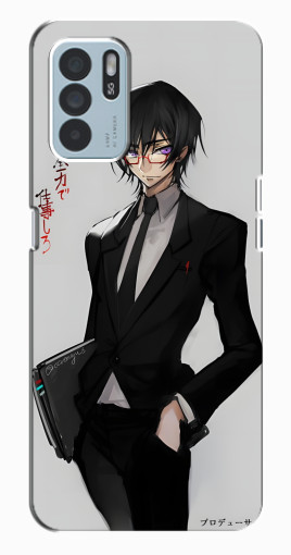 Силиконовый чехол с изображением "Лелуш в очках" для Oppo Reno6 Z Силиконовый чехол с изображением "Лелуш в очках" для Oppo Reno6 Z