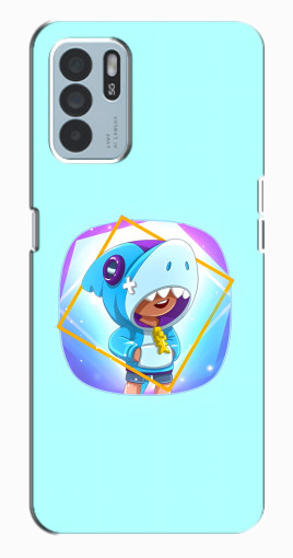 Чехол с картинкой "Леон Акула" для Oppo Reno6 Z Чехол с картинкой "Леон Акула" для Oppo Reno6 Z