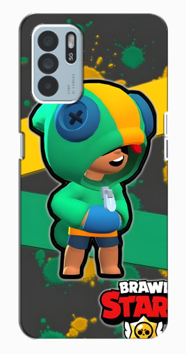 Силиконовый чехол с изображением "Leon Brawl Stars" для Oppo Reno6 Z Силиконовый чехол с изображением "Leon Brawl Stars" для Oppo Reno6 Z