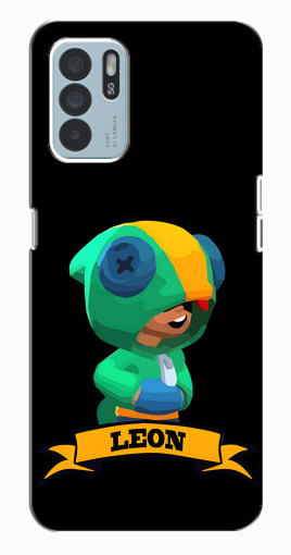 Силиконовый чехол с изображением "LEON" для Oppo Reno6 Z Силиконовый чехол с изображением "LEON" для Oppo Reno6 Z