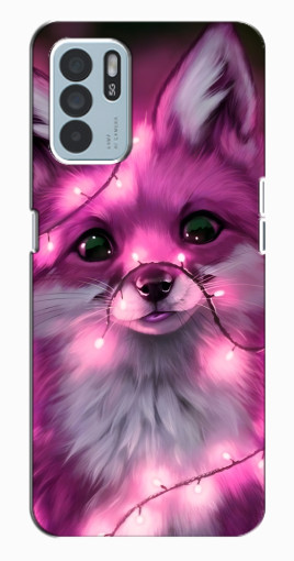 Чехол с картинкой "Лисичка розовая" для Oppo Reno6 Z Чехол с картинкой "Лисичка розовая" для Oppo Reno6 Z