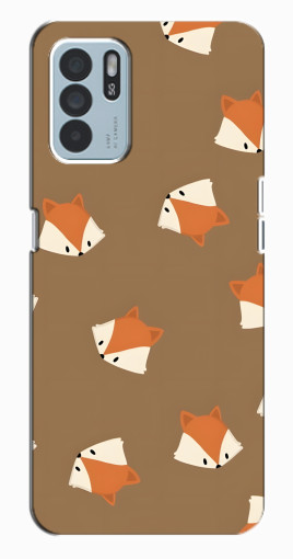 Силиконовый чехол с изображением "Лисёнки" для Oppo Reno6 Z Силиконовый чехол с изображением "Лисёнки" для Oppo Reno6 Z