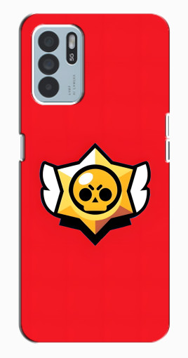 Чехол с печатью "Лого на красном" для Oppo Reno6 Z Чехол с печатью "Лого на красном" для Oppo Reno6 Z