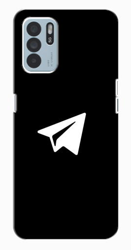 Чехол с печатью "Лого Телеграм" для Oppo Reno6 Z Чехол с печатью "Лого Телеграм" для Oppo Reno6 Z