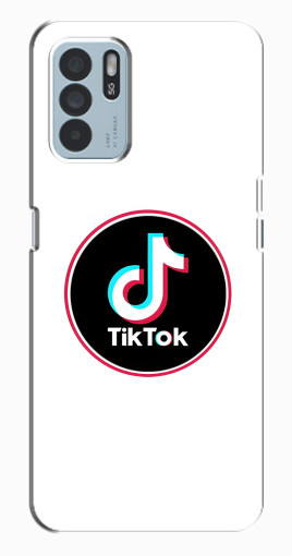 Чехол с печатью "Лого Тик Ток" для Oppo Reno6 Z Чехол с печатью "Лого Тик Ток" для Oppo Reno6 Z
