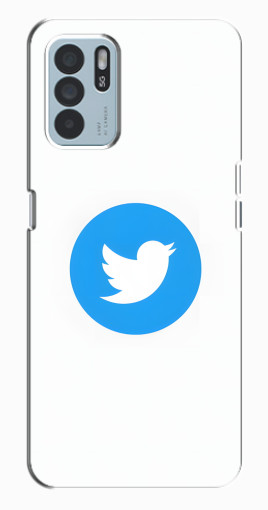 Чехол с печатью "Лого Твиттера" для Oppo Reno6 Z Чехол с печатью "Лого Твиттера" для Oppo Reno6 Z