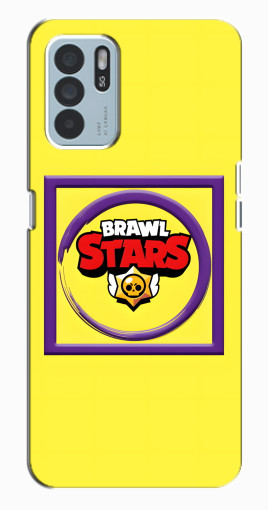 Силиконовый чехол с изображением "Лого в рамке" для Oppo Reno6 Z Силиконовый чехол с изображением "Лого в рамке" для Oppo Reno6 Z