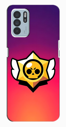 Чехол с принтом "Логотип Brawl Stars" для Oppo Reno6 Z Чехол с принтом "Логотип Brawl Stars" для Oppo Reno6 Z