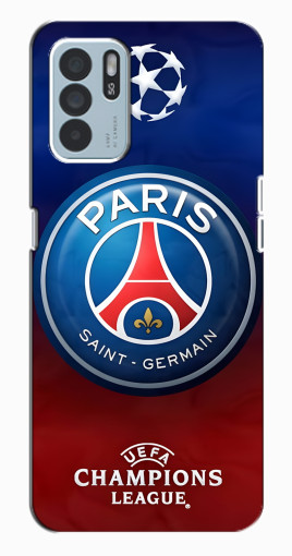 Силиконовый чехол с изображением "Логотип ПСЖ" для Oppo Reno6 Z Силиконовый чехол с изображением "Логотип ПСЖ" для Oppo Reno6 Z