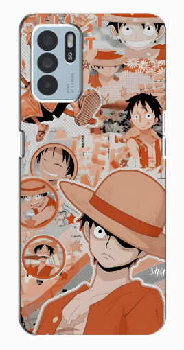 Силиконовый чехол с изображением "Луффи" для Oppo Reno6 Z Силиконовый чехол с изображением "Луффи" для Oppo Reno6 Z