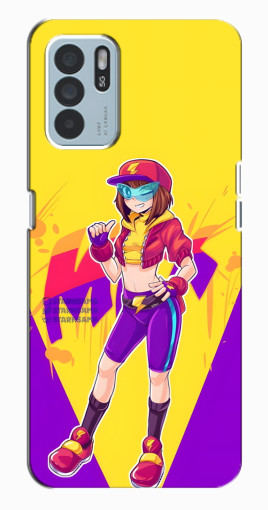 Чехол с принтом "Макс Бравл Старс" для Oppo Reno6 Z Чехол с принтом "Макс Бравл Старс" для Oppo Reno6 Z