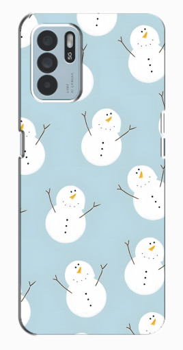 Чехол с картинкой "Маленькие снеговики" для Oppo Reno6 Z Чехол с картинкой "Маленькие снеговики" для Oppo Reno6 Z