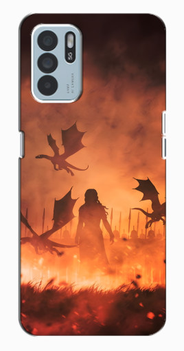 Силиконовый чехол с изображением "Мать драконов" для Oppo Reno6 Z Силиконовый чехол с изображением "Мать драконов" для Oppo Reno6 Z