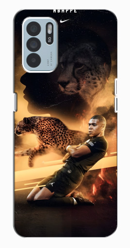 Силиконовый чехол с изображением "Мбаппе пантера" для Oppo Reno6 Z Силиконовый чехол с изображением "Мбаппе пантера" для Oppo Reno6 Z
