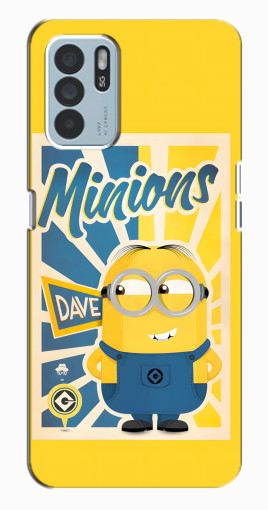 Силиконовый чехол с изображением "Minions" для Oppo Reno6 Z Силиконовый чехол с изображением "Minions" для Oppo Reno6 Z
