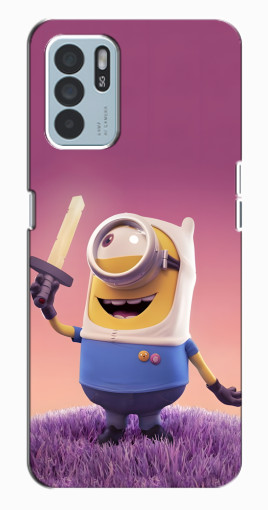 Чехол с картинкой "Миньон с мечом" для Oppo Reno6 Z Чехол с картинкой "Миньон с мечом" для Oppo Reno6 Z