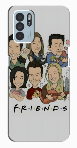 Чехол с печатью "Мультяшные Друзья" для Oppo Reno6 Z Чехол с печатью "Мультяшные Друзья" для Oppo Reno6 Z