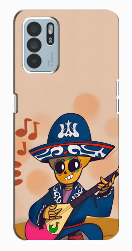 Чехол с принтом "Музыкант Poco" для Oppo Reno6 Z Чехол с принтом "Музыкант Poco" для Oppo Reno6 Z