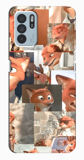 Чехол с картинкой "Ник Крутихвост" для Oppo Reno6 Z Чехол с картинкой "Ник Крутихвост" для Oppo Reno6 Z