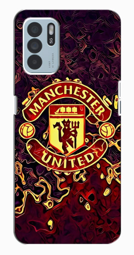 Силиконовый чехол с изображением "Огненный Манчестер" для Oppo Reno6 Z Силиконовый чехол с изображением "Огненный Манчестер" для Oppo Reno6 Z