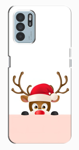 Чехол с принтом "Олень в шапке" для Oppo Reno6 Z Чехол с принтом "Олень в шапке" для Oppo Reno6 Z